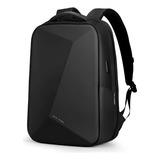 Mochila Expansível Dia A Dia Viagem C Trava Anti Furto Tsa Cor Preto Lisa Mark Ryden Modelo Mr 9405sj 26 L
