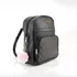 Mochila Feminina Bolsa Barata Couro Pequena Média Preta Top Cor Preto-lisa