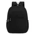 Mochila Feminina Escolar Bolsa Grande Novidade Estilo Rebec Cor Preto Desenho Do Tecido Liso