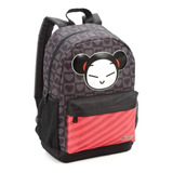 Mochila Feminina Escolar Costas Boneca Pucca Coração Grande