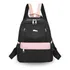 Mochila Feminina Escolar Pequena Impermeável Bolsa Viagem Cor Mochila Preta