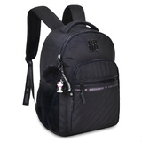 Mochila Feminina Escolar Rebecca Bonbon De Costas Cor Preto Desenho Do Tecido Liso