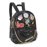 Mochila Feminina Larissa Manoela Up4you 45740 Cor Preto