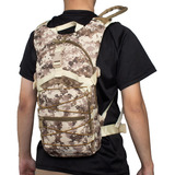 Mochila Hidratação Bike Militar Camuflada 3l C Bolsa Tática