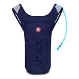 Mochila Hidratação C Bolsa D água 2 Litros Bike Impermeável Cor Azul