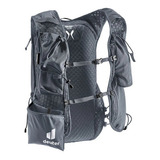 Mochila Hidratação Deuter Ascender 7l Corrida Maratona Trail Cor Preto