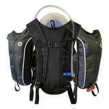 Mochila Hidratação Dupla Manta Térmica E Exclusivo Refil De 2 5 Litros Cor Preto Desenho Do Tecido Nylon