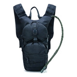 Mochila Hidratação Preta Tipo Camelback Com Refil 3 Litros Modelo Maior Com Bolsos Grandes Trilha Moto Mountain Bike