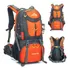 Mochila Impermeavel Trilha Camping Viagem Reforcada 50 L Cor Laranja Desenho Do Tecido Nylon