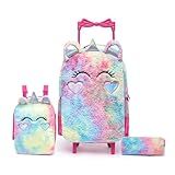Mochila Infantil Escolar De Rodinha Spector Pelúcia Uny Unicórnio