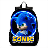 Mochila Infantil Escolar Sonic