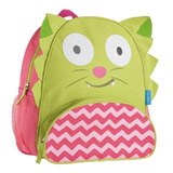 Mochila Infantil Little Buddy's Gato Verde E Rosa Poliéster