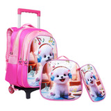 Mochila Infantil Rodinha Menina