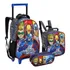 Mochila Infantil Rodinha Menino Herois Canina Escolar Kit 