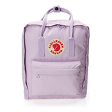 Mochila Kånken Clássica Vinylon 3 Bolsos 16l Fjällräven Cor Pastel Lavender Desenho Do Tecido Lisa
