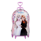Mochila + Lancheira Escolar 3d Infantil Elsa E Anna Frozen