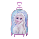 Mochila Lancheira Escolar 3d Infantil Elsa Frozen Disney