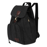 Mochila Lona Vintage Para Viagem Ao Ar Livre Caminhada 