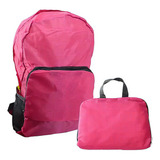 Mochila Mala Dobravel Impermeável Viagem Camping Cor Rosa
