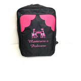 Mochila Manicure Modelo Cestinhas Com 64 Espaços Com Bordado