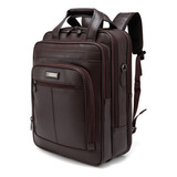 Mochila Masculina Executiva Pasta Notebook 15 6 Couro N f