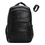 Mochila Masculina Notebook Reforçada Preto Trabalho Relógio
