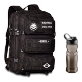 Mochila Masculina Resistente Notebook Black Skull Squeeze