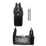 Mochila Maternidade Bolsa Caminha Trocador De Fralda 1 Bolso Frontal Grande 2 Bolsos Laterais Bolsos Térmicos Preta