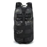 Mochila Militar 40l Assalt Tática Masculina Impermeável Cor Camuflada Preta