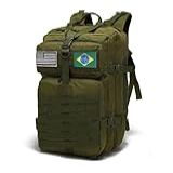 Mochila Militar Tática 50l Grande Impermeável Reforçada Verde