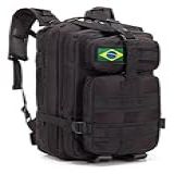 Mochila Militar Tática Comander Pró Masculina Feminina 30 Litros Cor Preta Resistente A Água Trilha