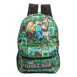 Mochila Minecraft Geek Costas Bolsa Escolar