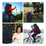 Mochila Montanhismo Viagem Cargueira Alpinismo Tática Militar Impermeável Reforçada Resistente Camping Trilha Aventura Viagem Bolsa De Pesca Gg Grande 80 Litros Bogesi Cor Preto
