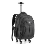 Mochila Notebook Ate 15 6 Carrinho Executiva Rodinha 360 Adulto Denlex 20l