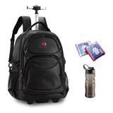 Mochila Notebook Com Rodinhas Executiva Squeeze 600ml