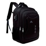 Mochila Notebook Facul/escolar Cabo Usb/fone Ouvido Imperm