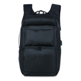 Mochila Notebook Reforçada Escola Executiva Preta Grande