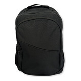 Mochila Notebook Resistente All Black Desenho Do Tecido Liso