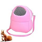 Mochila Para Hamster Três Tamanho Pet Dog Carrier Bags Bolsa Portátil Rosa Verazul Hamster Ouriço Bolsas Ombro Respiráveis Fovolat