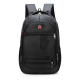 Mochila Para Notebook Dell Acer Hp Lenovo Macbook Positivo Asus Até 16 Polegadas De Costas Impermeável Casual Urbando Executiva Escolar Faculdade Resistente Reforçada Preta Seanite 14280