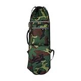 Mochila Para Skate Estojo Para Skate Alças Ajustáveis Dobrável Para Skiboard Bolsa Para Longboard Estojo Para Skate Em Viagem Cruiser Verde 84cmx32cm