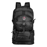 Mochila Para Viagem Keuven 50l Camping E Trilha Semi Impermeável Cor Preta