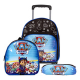 Mochila Pequena Creche Paw Patrol Rodinha