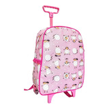 Mochila Pequena De Rodinhas Infantil Feminina