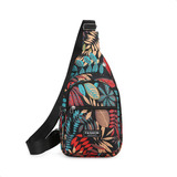 Mochila Pequena Feminina Transversal De Ombro Estampada