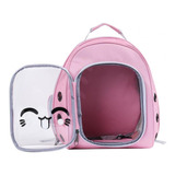 Mochila Pet Transporte Transparente Gato Cão Cartoon