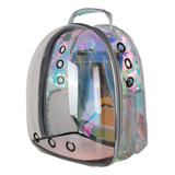 Mochila Pet Visão Panorâmica Holográfica Moderna Cães Gatos