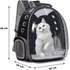Mochila Pet Visão Panorâmica Inteligente Segurança Ventilação Cor Preto Com Conforto Premium
