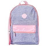 Mochila Pop Porta Notebook Rosa E Cinza Uatt 