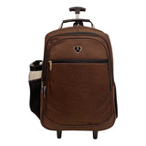 Mochila Reforcada Marrom Universitaria